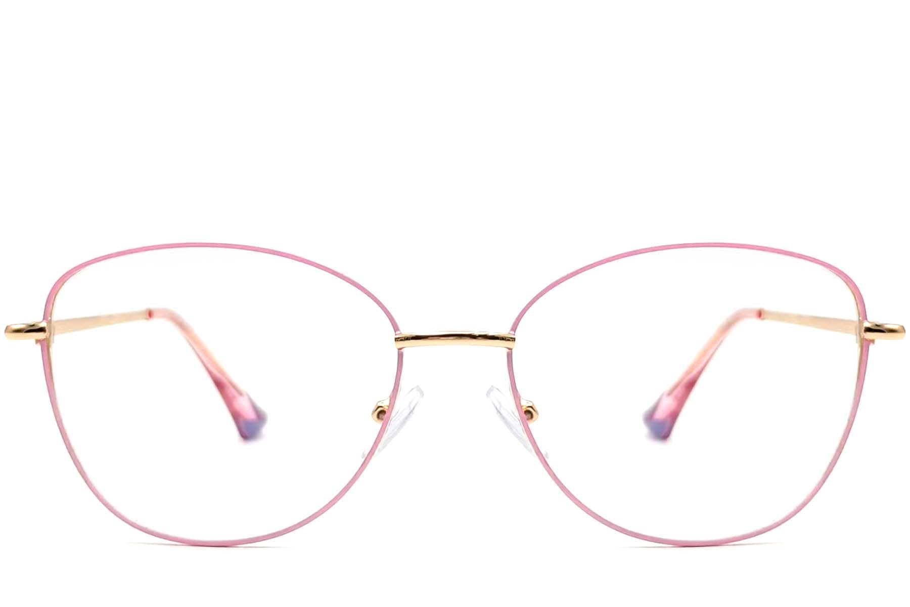 Butterfly Pink Metal Glasses #BS2425-0210