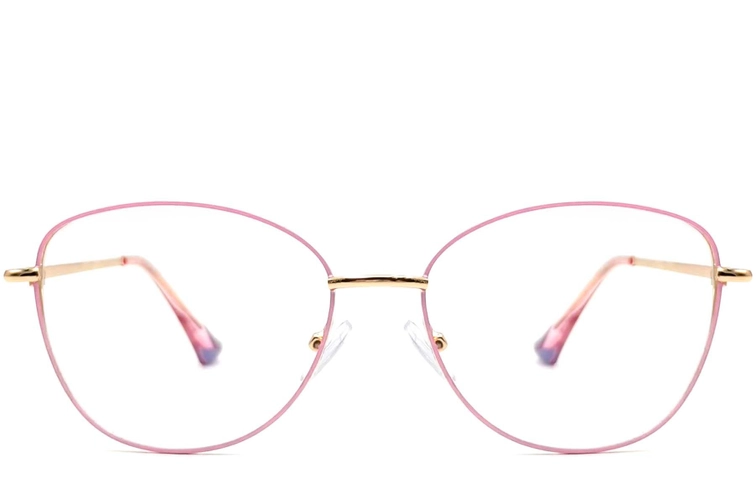 Gafas de metal rosa mariposa #BS2425-0210