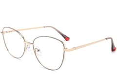 Butterfly Grey Metal Glasses #BS2425-0211