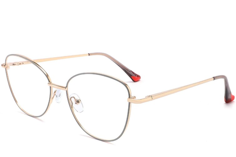Gafas de metal gris mariposa #BS2425-0211