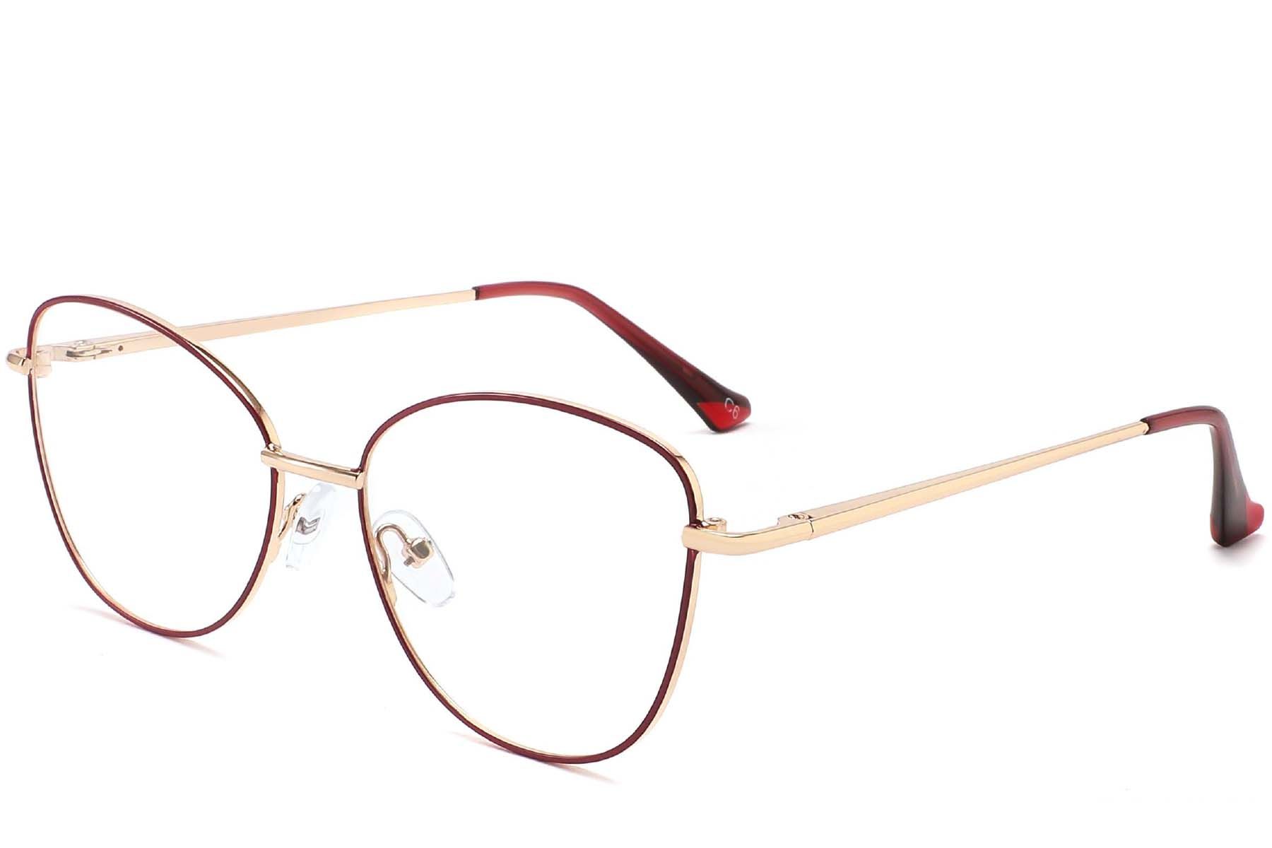 Butterfly Red Metal Glasses #BS2425-0212