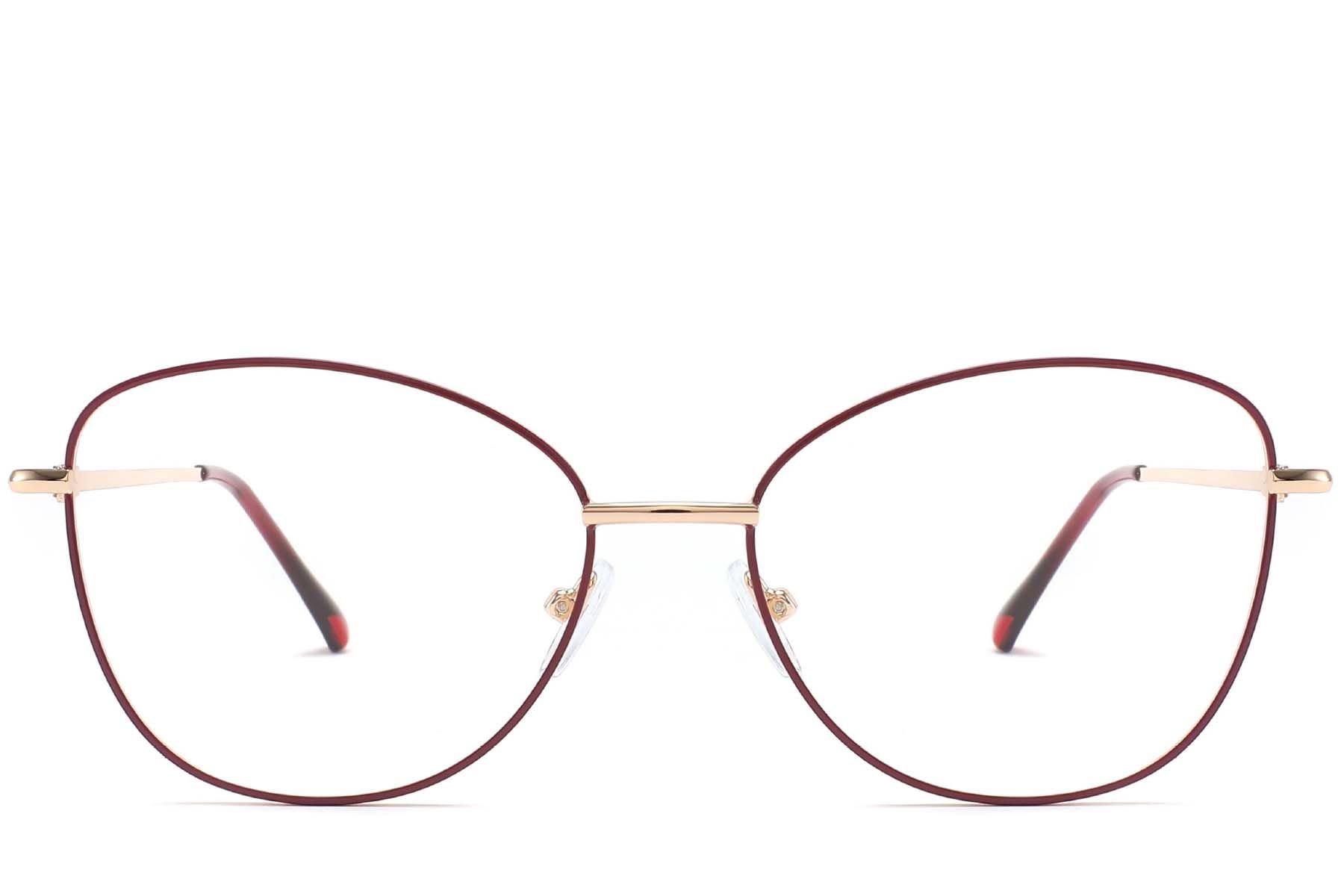 Butterfly Red Metal Glasses #BS2425-0212