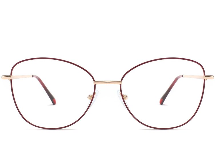 Gafas de metal rojo mariposa #BS2425-0212
