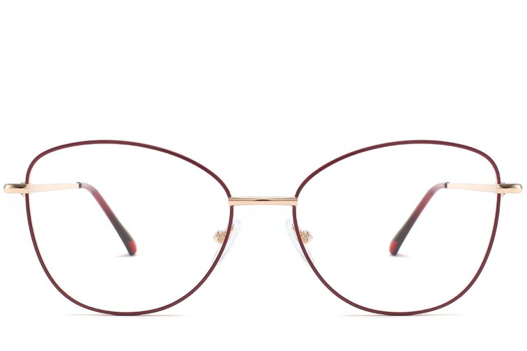 Butterfly Red Metal Glasses #BS2425-0212