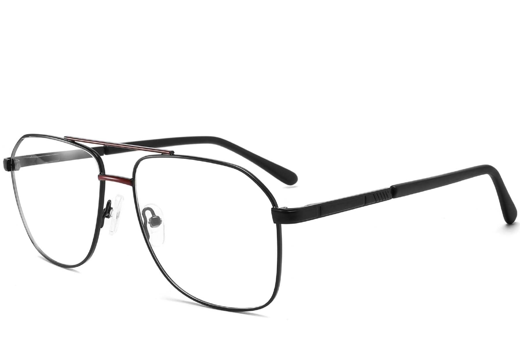 Aviator Red Metal Glasses #BS2425-0219