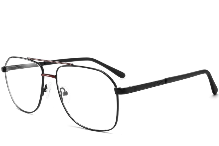 Aviator Red Metal Glasses #BS2425-0219