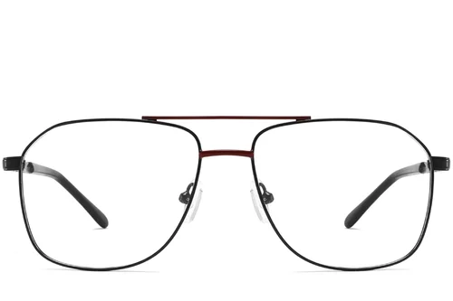 Lunettes aviateur en métal rouge #BS2425-0219