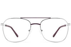 Gafas de aviador de metal morado #BS2425-0222