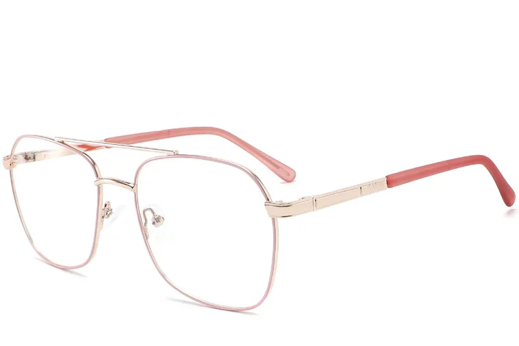 Lunettes aviateur en métal rose #BS2425-0223