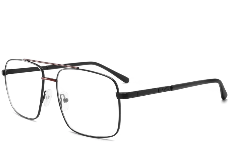 Aviator Red Metal Glasses #BS2425-0227