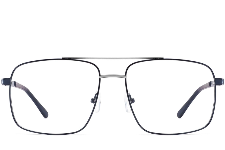 Gafas de metal azul aviador #BS2425-0228