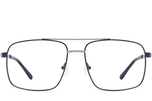 Aviator Blue Metal Glasses #BS2425-0228