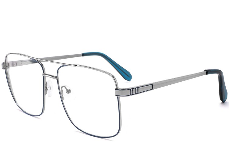 Occhiali da aviatore in metallo blu #BS2425-0229