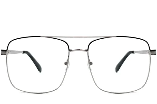 Lunettes aviateur noires en métal #BS2425-0231