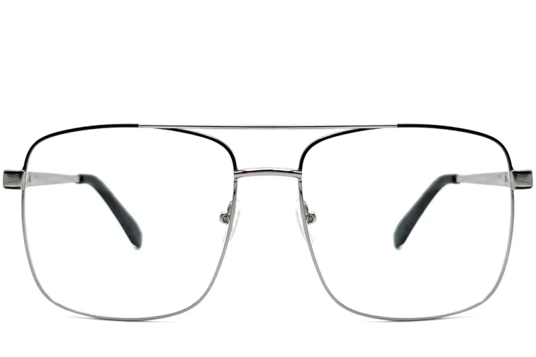 Aviator Black Metal Glasses #BS2425-0231