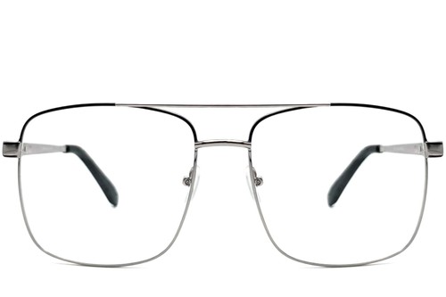 Aviator Black Metal Glasses #BS2425-0231