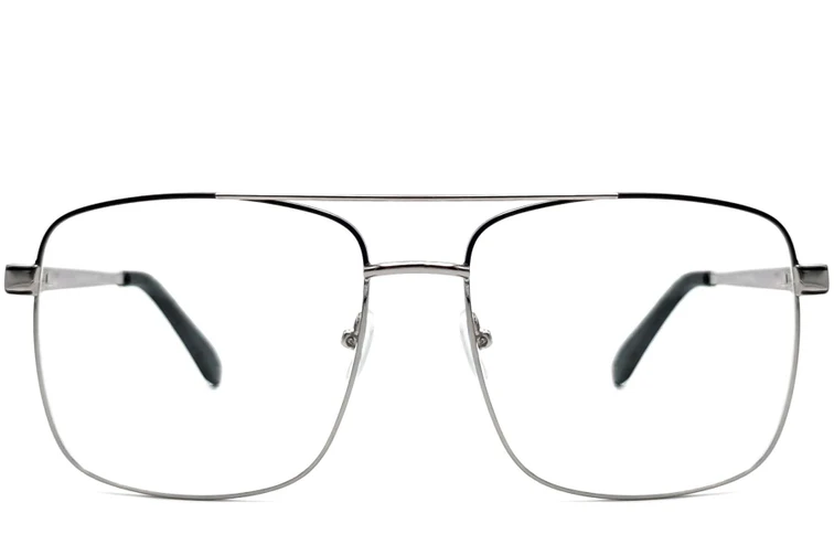 Aviator Zwarte Metalen Bril #BS2425-0231