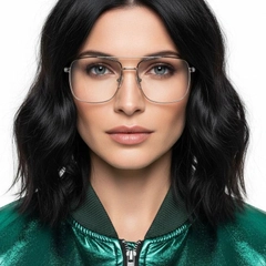 Gafas de aviador de metal negro #BS2425-0231