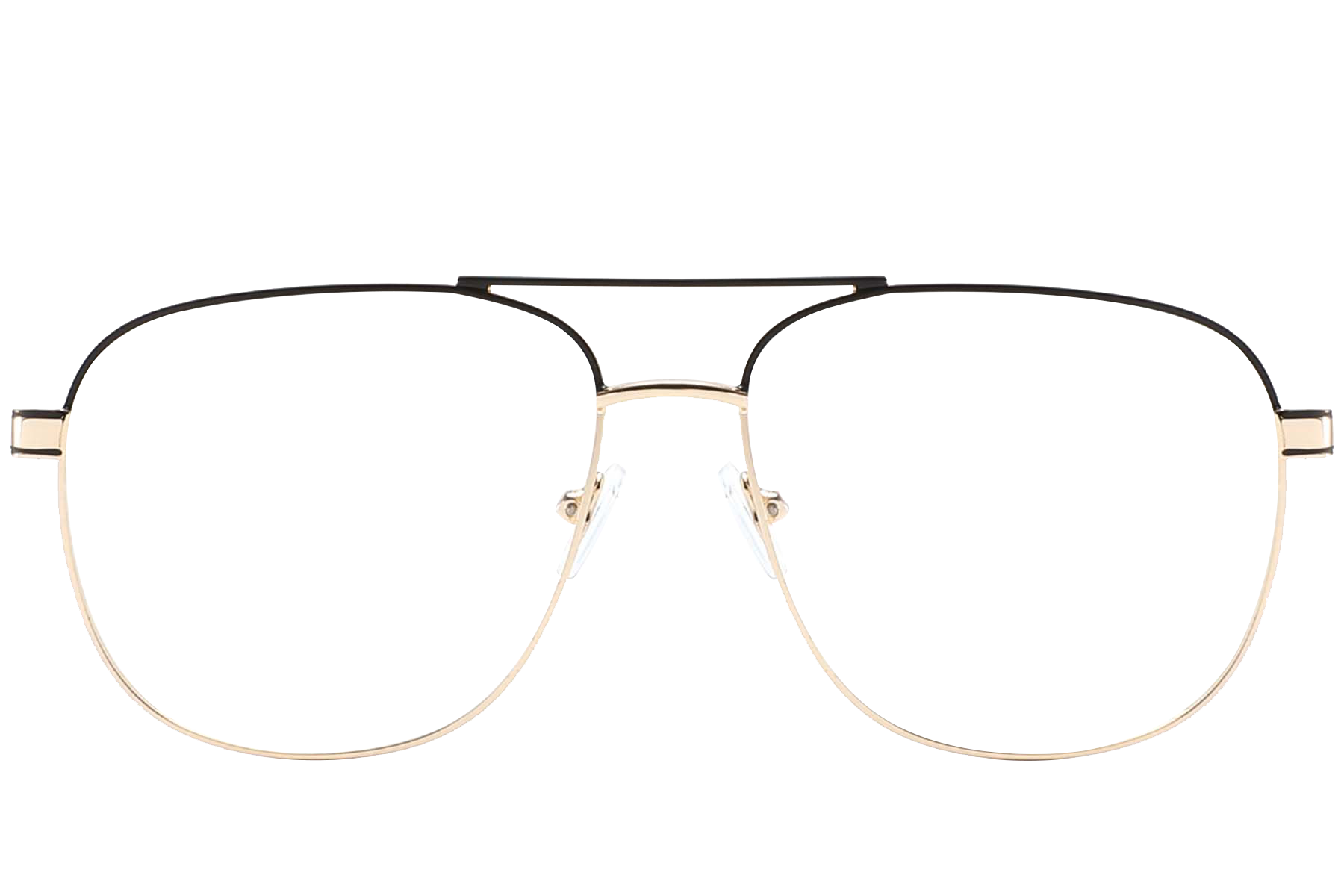 Gafas de aviador de metal dorado #BS2425-0233