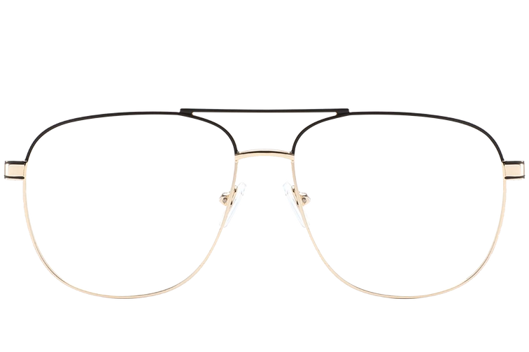 Aviator Golden Metal Glasses #BS2425-0233