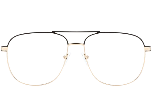 Gafas de aviador de metal dorado #BS2425-0233