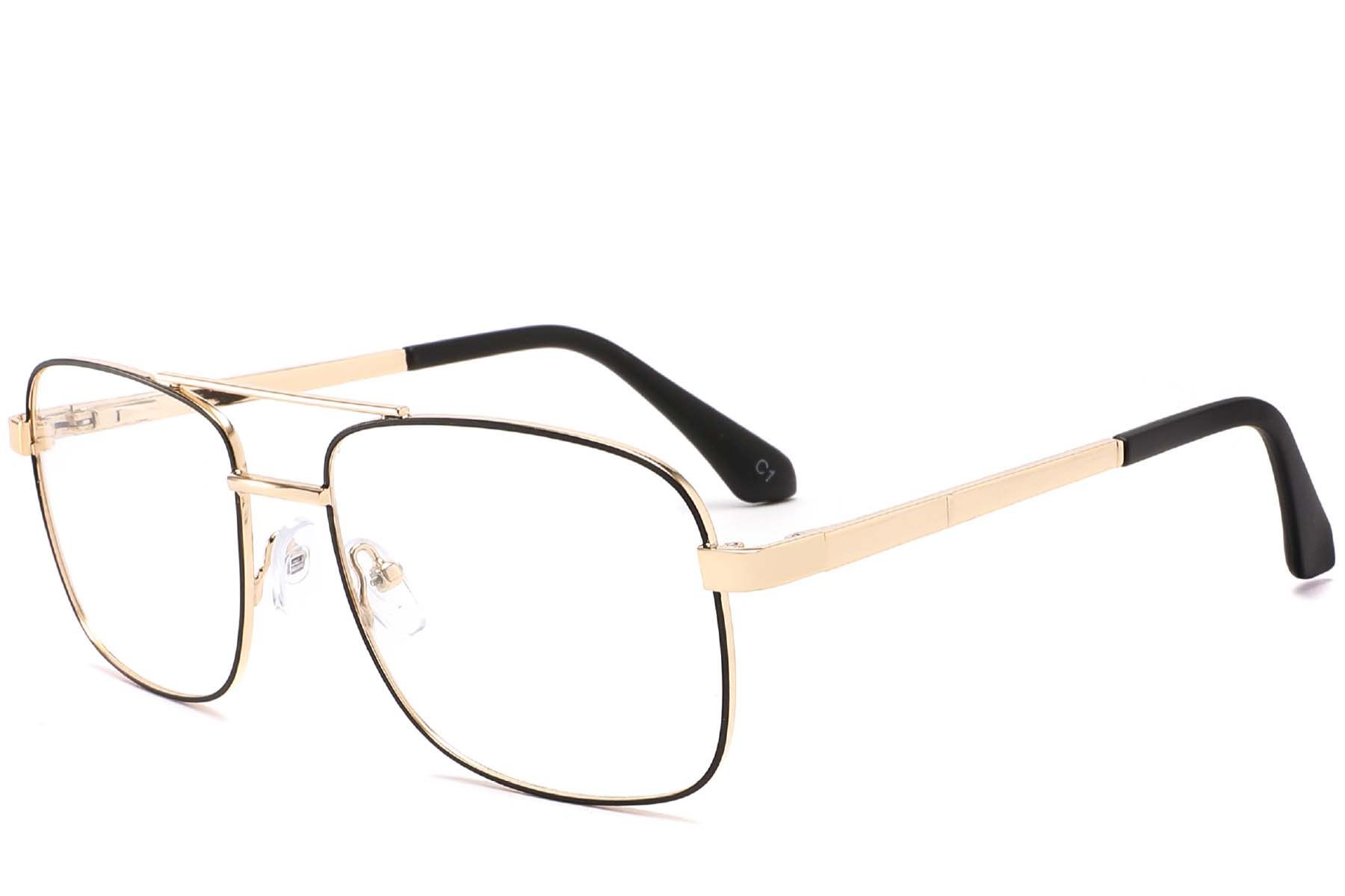 Aviator Golden Metal Glasses #BS2425-0238