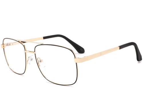 Aviator Golden Metal Glasses #BS2425-0238