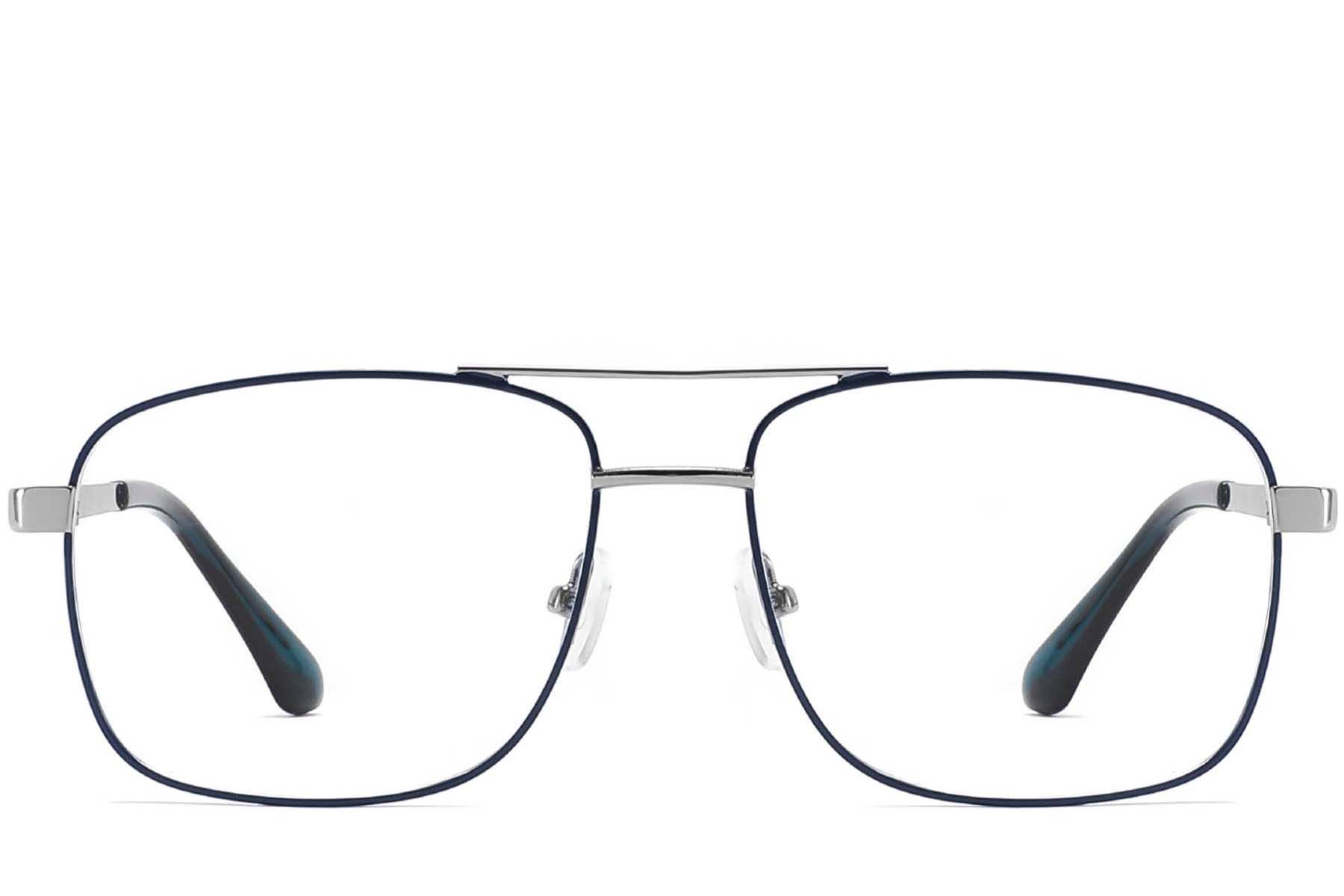Aviator Blue Metal Glasses #BS2425-0239