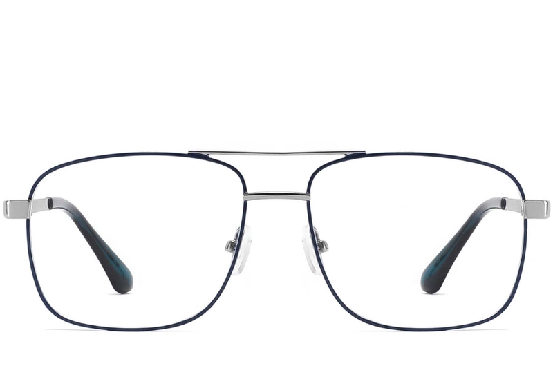 Lunettes aviateur en métal bleu #BS2425-0239