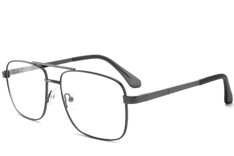 Aviator Grey Metal Glasses #BS2425-0240