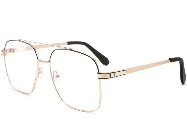 Gafas de aviador de metal dorado #BS2425-0243