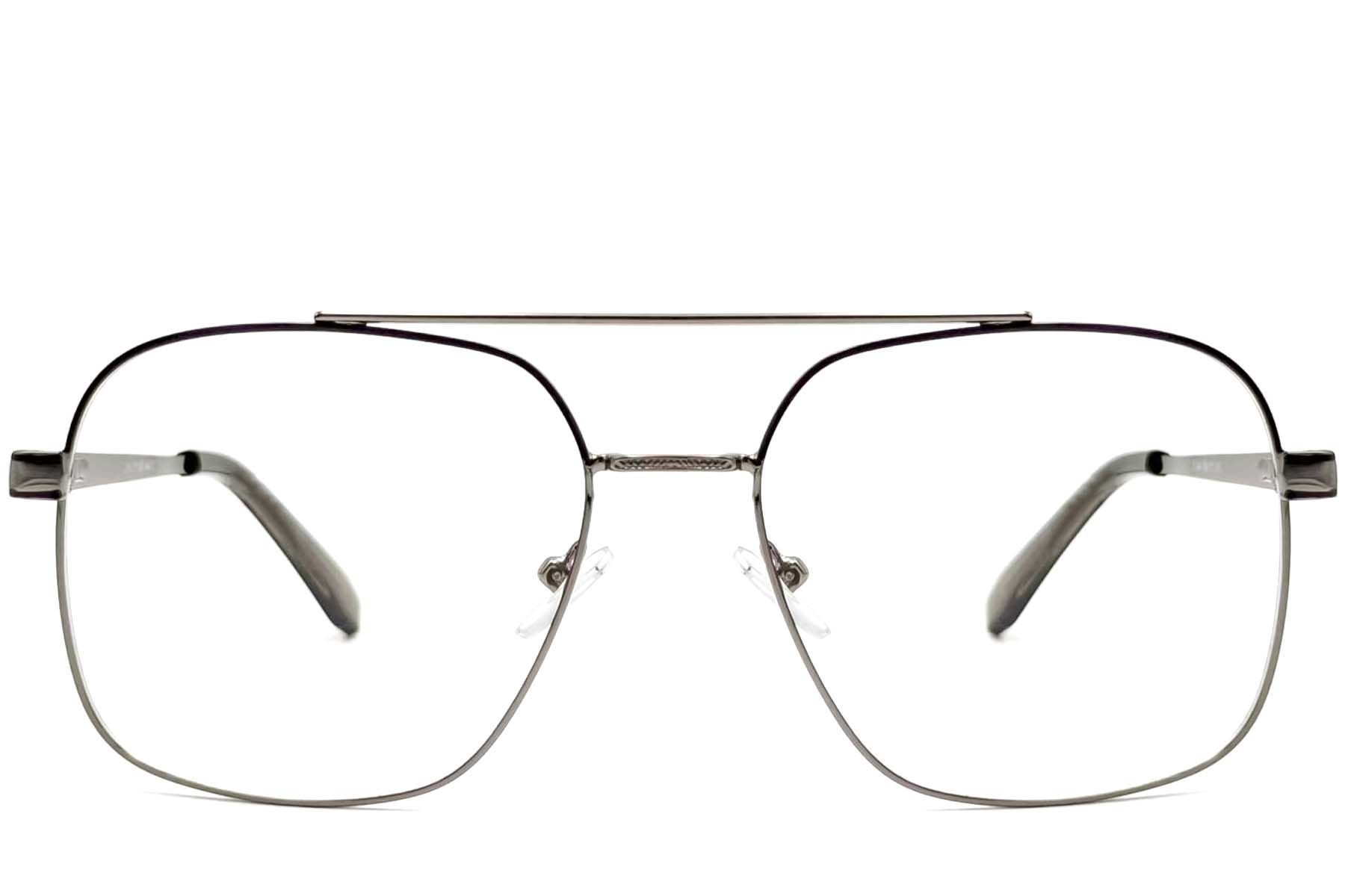 Aviator Black Metal Glasses #BS2425-0245