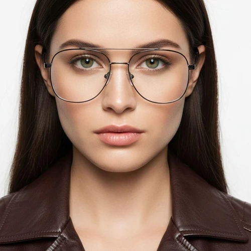 Aviator Black Metal Glasses #BS2425-0245