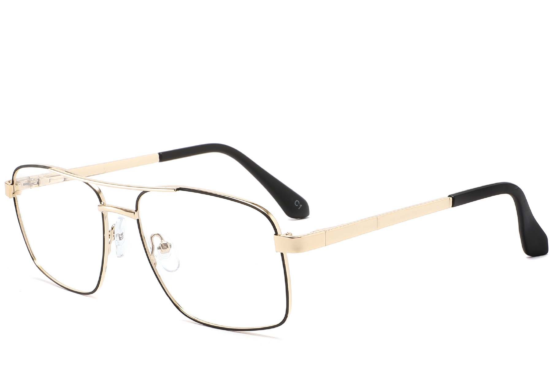 Aviator Golden Metal Glasses #BS2425-0247
