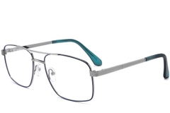 Aviator Blue Metal Glasses #BS2425-0248