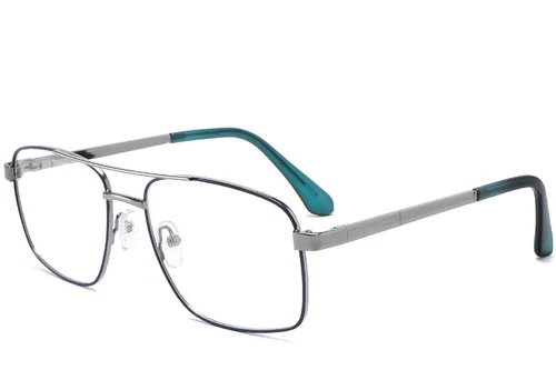 Lunettes aviateur en métal bleu #BS2425-0248