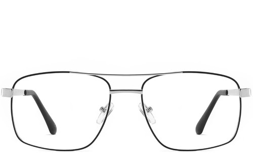 Aviator Black Metal Glasses #BS2425-0250
