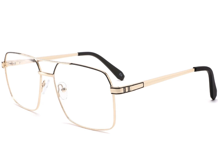 Aviator Golden Metal Glasses #BS2425-0252