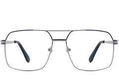 Aviator Blue Metal Glasses #BS2425-0253