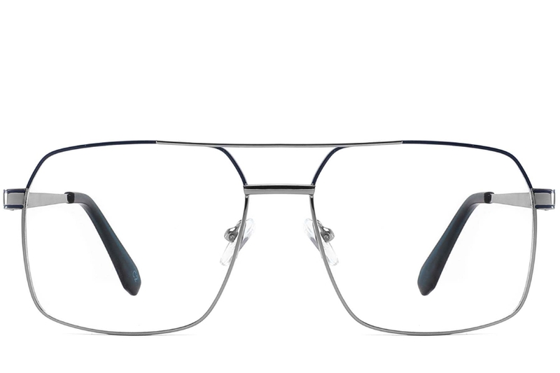 Aviator Blue Metal Glasses #BS2425-0253