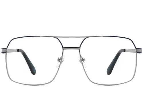 Lunettes aviateur en métal bleu #BS2425-0253