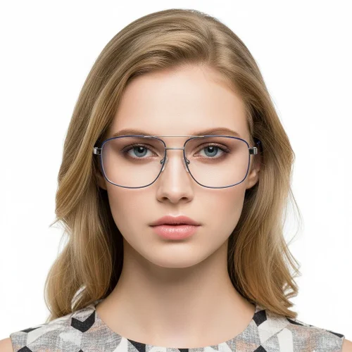 Lunettes aviateur en métal gris #BS2425-0258