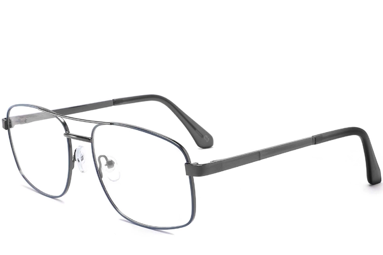Aviator Black Metal Glasses #BS2425-0259