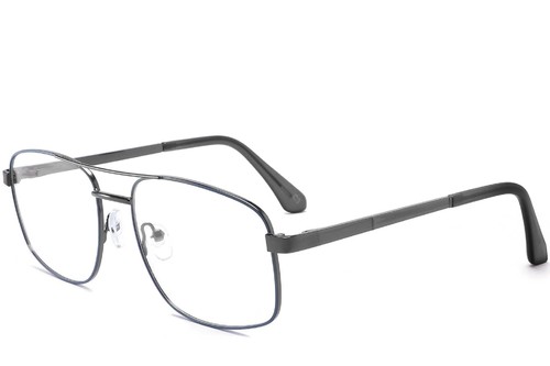 Aviator Zwarte Metalen Bril #BS2425-0259