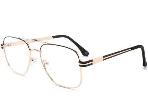 Aviator Gouden Metalen Bril #BS2425-0262