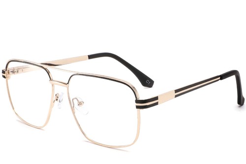 Aviator Golden Metal Glasses #BS2425-0272