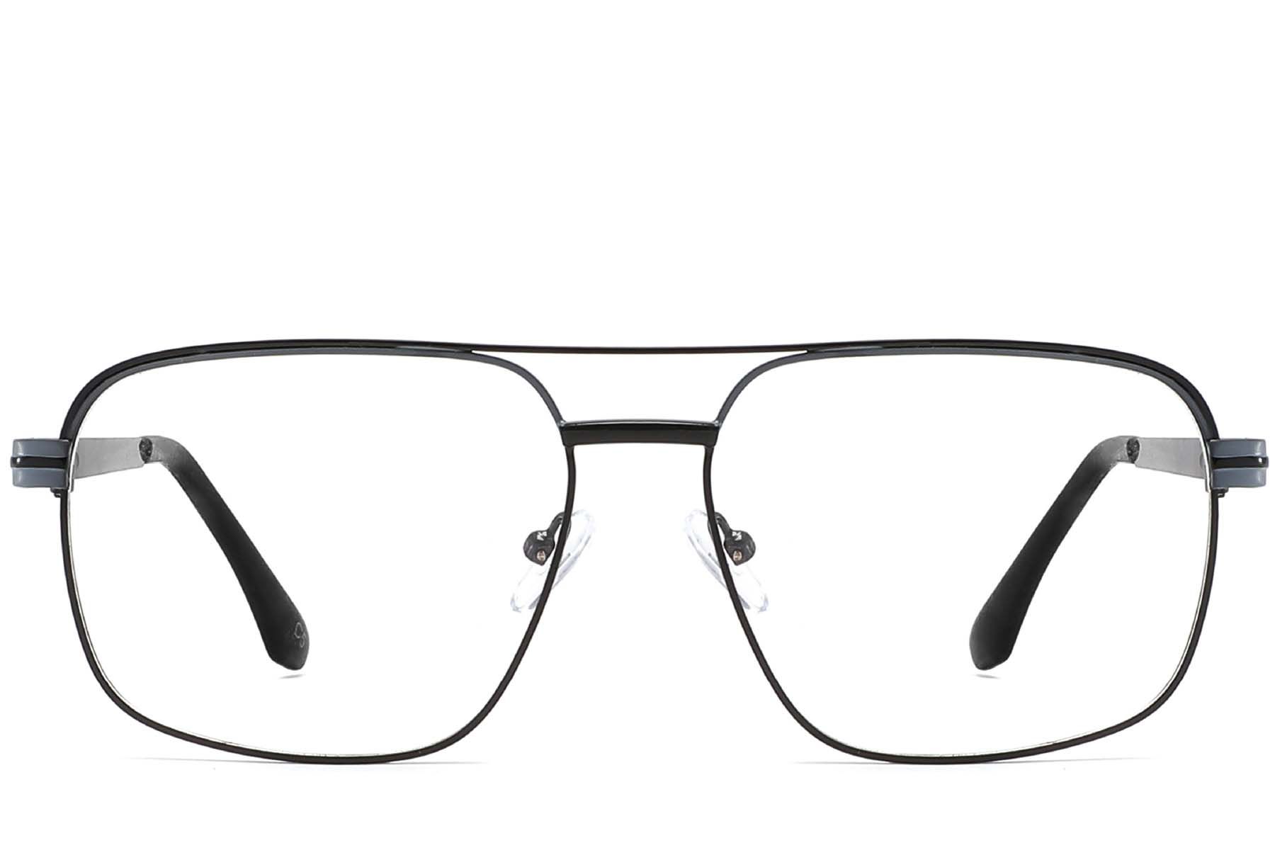 Aviator Black Metal Glasses #BS2425-0276