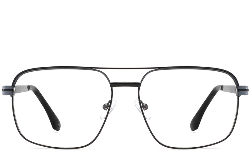 Aviator Black Metal Glasses #BS2425-0276