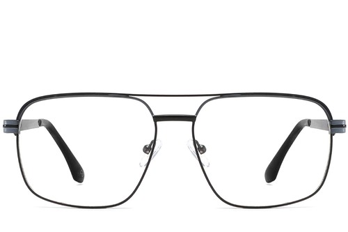 Lunettes aviateur noires en métal #BS2425-0276
