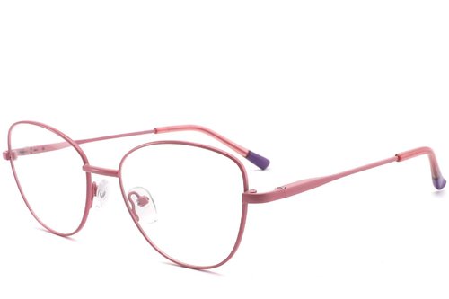 Lunettes papillon en métal rose #BS2425-0277